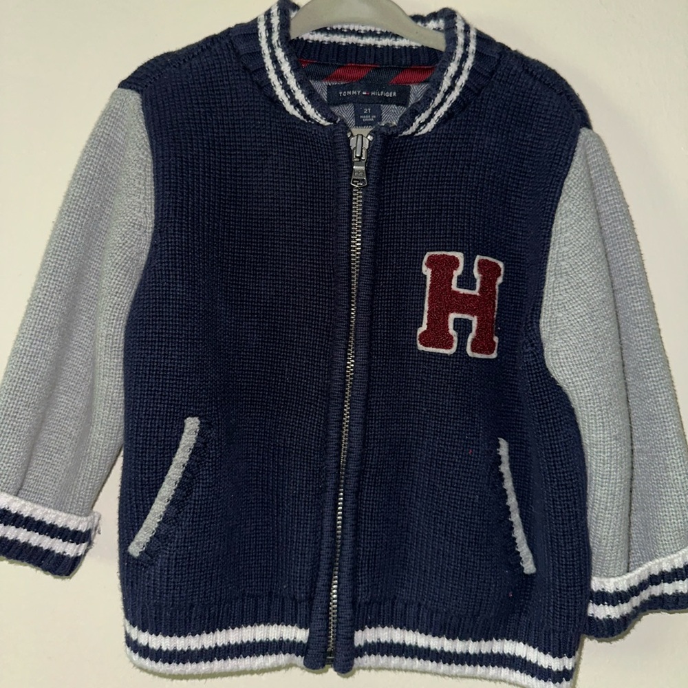 Hilfiger 2T Letterman Knit Jacket